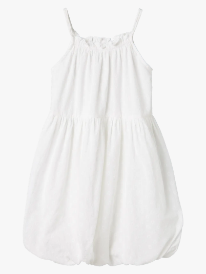 Name It Jinku Baloon Strap Dress Hvit 116 Name It Jinku Baloon Strap Dress Hvit 116