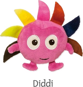 Babblarna | Babblarna språktrening Plysj - Bamse 12 cm Diddi