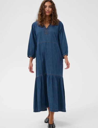 Culture Culava Arpa Long Dress Blue S Culture Culava Arpa Long Dress Blue S