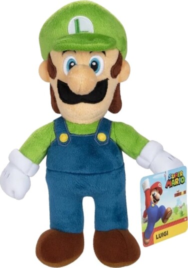 Nintendo Super Mario Plysjbamse Luigi 24cm Nintendo Super Mario Plysjbamse Luigi 24cm