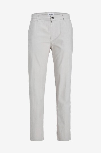Jack & Jones - Bukser jpStace jjSummer Linen Blend Pant S - Grå Jack & Jones - Bukser jpStace jjSummer Linen Blend Pant S - Grå