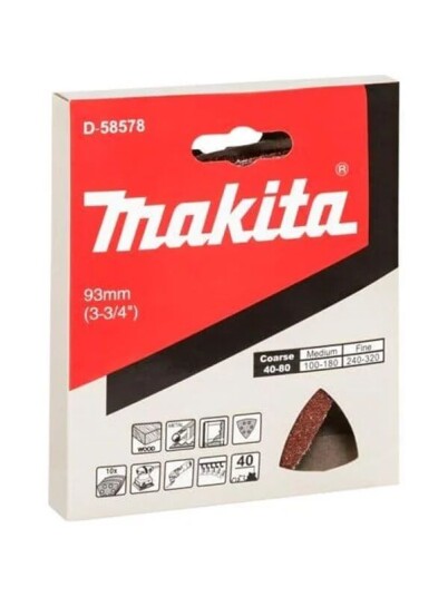 Makita Delta Sanding Paper K40 10 Pieces D 58578 Makita Delta Sanding Paper K40 10 Pieces D 58578