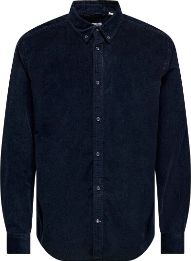 ONLY & SONS Onsmichael 18W Reg Cord Stretch Ls Noos Navy S ONLY & SONS Onsmichael 18W Reg Cord Stretch Ls Noos Navy S