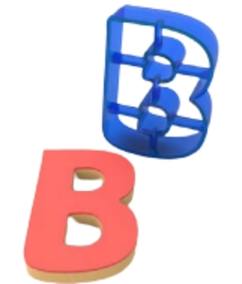 Pepperkakeform Bokstav B Pepperkakeform Bokstav B