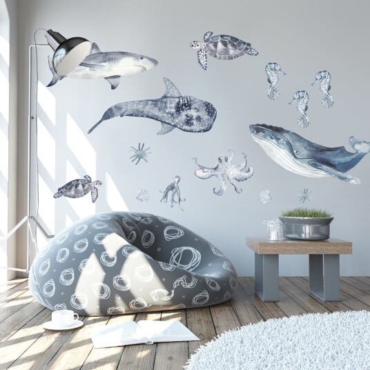 Veggklistremerke Happy Ocean Wonderland Set