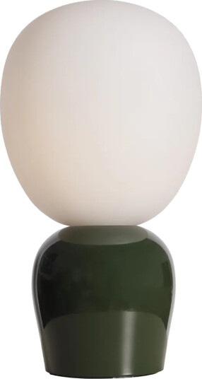 Belid Buddy bordlampe opalglass Blank skogsgrønn