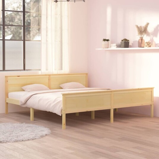 vidaXL Sengeramme heltre furu 200x200 cm vidaXL Sengeramme heltre furu 200x200 cm