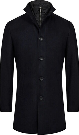 Bruun & Stengade Bs Ontario Slim Fit Coat - NAVY - M