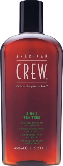 American Crew 3-i-1 Tea Tree 450ml Brun