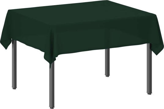 vidaXL Bordduk 5 stk. Rektangulær Mørkegrønn 110 x 140 cm Polyester