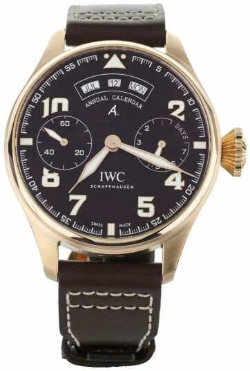 IWC Herreklokke IW502706 Pilots Spitfire Brun/Lær Ø46.2 mm