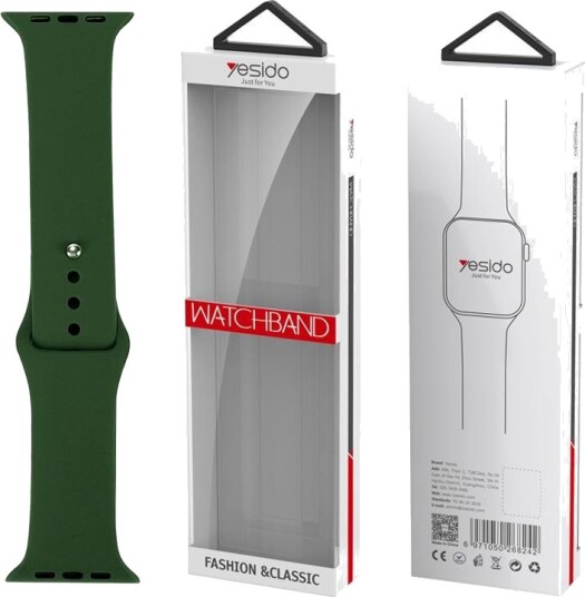 Yesido WB44 Silikonreim for Apple Watch 38/40/41mm Grønn