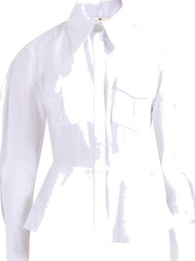 Elisabetta Franchi Dame Bluser & Skjorter Hvit M, Elisabetta Franchi Dame Bluser & Skjorter Hvit M,