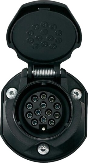 Secorüt 30135 Tilhengerstikkontakt For 13 Polet Til 13 Polet Abs Plast