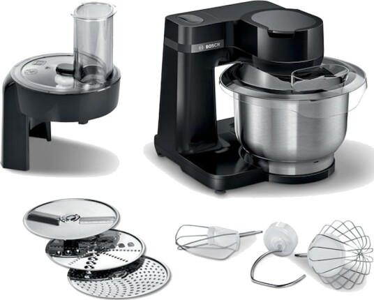Bosch Serie 2 Kjøkkenmaskin 3,8L 700W Svart MUMS2EB01 Bosch Serie 2 Kjøkkenmaskin 3,8L 700W Svart MUMS2EB01