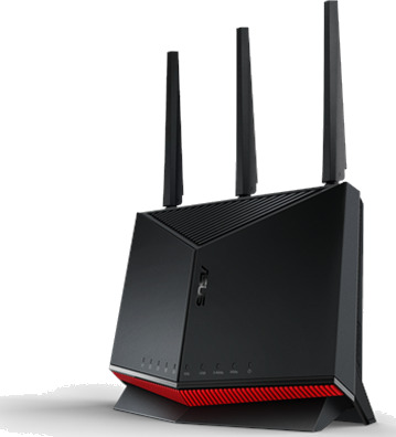 ASUS RT-BE86U Wi-Fi 7 Dual-Band Ruter med AiMesh og 10 Gigabit Ethernet ASUS RT-BE86U Wi-Fi 7 Dual-Band Ruter med AiMesh og 10 Gigabit Ethernet