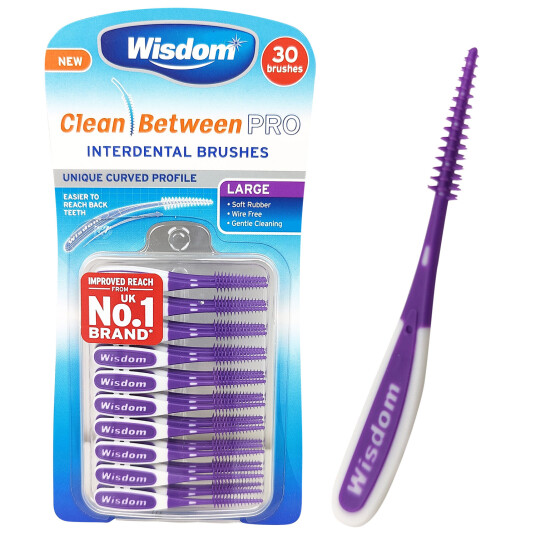 Wisdom Clean Between Pro LARGE Soft Rubber Toothpicks Wisdom Clean Between Pro LARGE Soft Rubber Toothpicks