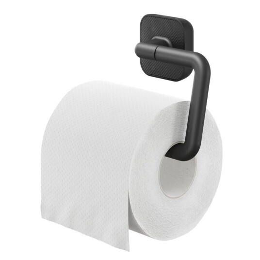 TIGER Carv toalettpapirholder uten deksel 4x10.2x4 cm (LxHxD) Svart