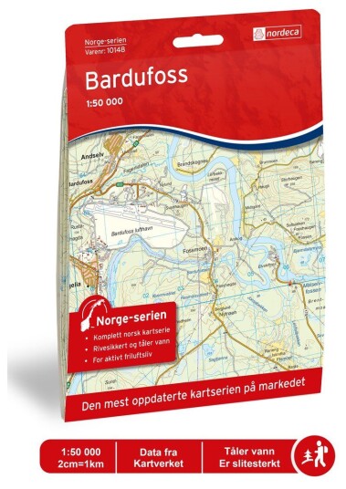 Ugland IT Nordeca Bardufoss Norge-serien 1:50 000 Turkart