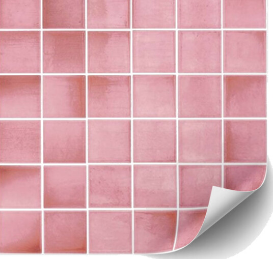 Selvklebende fliser Rosa / 02 / 24 stk