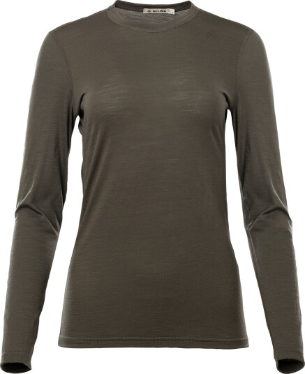Aclima Women's LightWool 140 Undershirt Long Sleeve Tarmac S, Tarmac