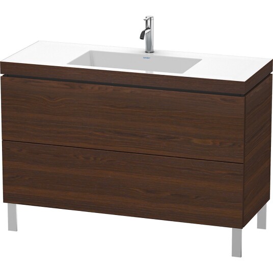 Duravit L-Cube Servantskap m/2 skuffer 1200x698x480 mm Børstet Valnøtt