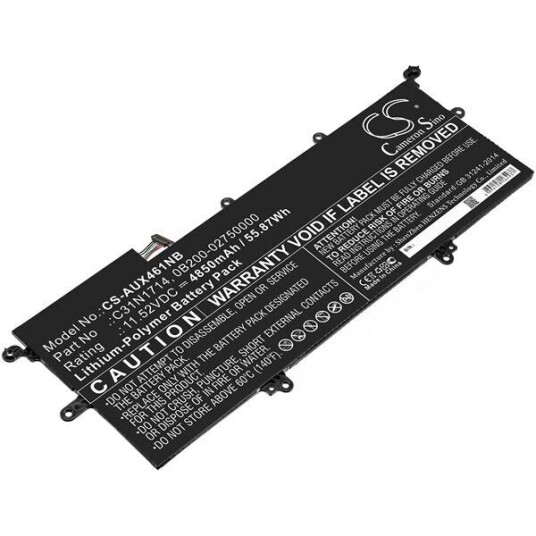 Asus ZenBook Flip UX461UA-DS51T batteri (4850 mAh 11.52 V, Sort)
