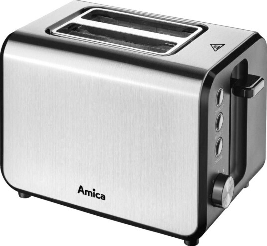 Amica TM3030 Brødrister - 950W, 2 skiver - Stål