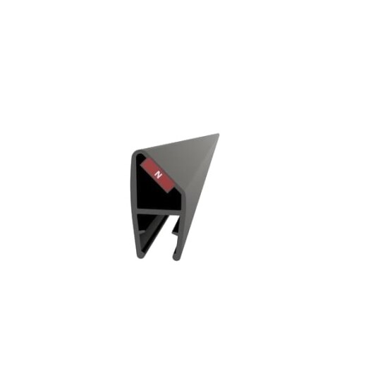 Vikingbad Magnetprofil Emil Hjørnemontering PVC 198,5cm Svart Matt