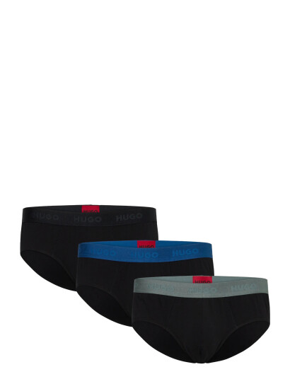 HUGO Hipbrief Tripletpack - Black - S HUGO Hipbrief Tripletpack - Black - S