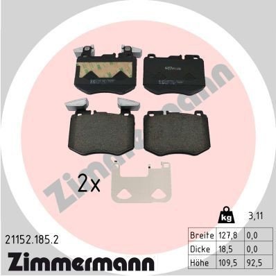 Bremseklosser ZIMMERMANN 21152.185.2