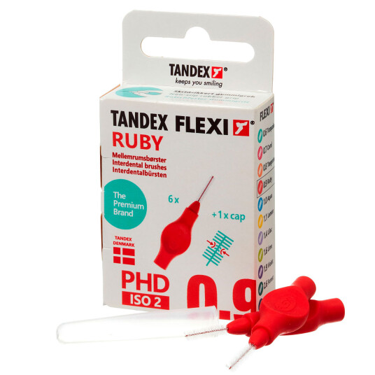 Tandex Flexi Gap børster ISO 2 RUBY