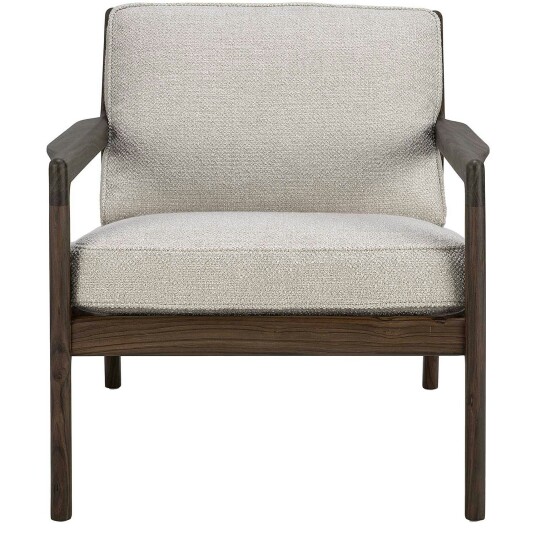 Ethnicraft Jack Loungestol Rosentre / Ivory