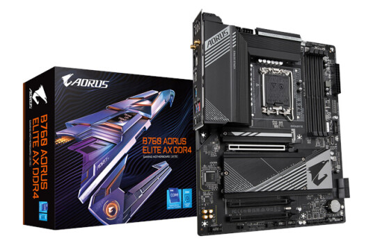 Gigabyte B760 AORUS Elite AX ATX Hovedkort med Wi-Fi 6E og DDR4