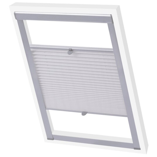 vidaXL Plissegardiner hvit 206