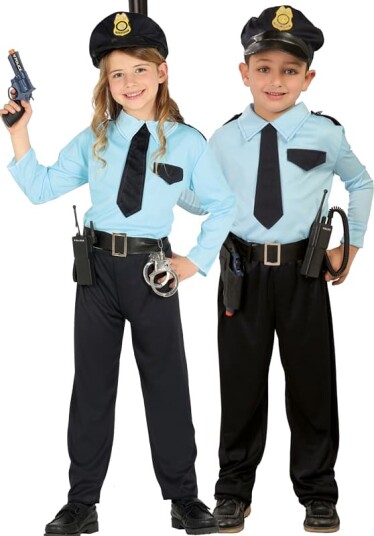 Fiestas Guirca Politiuniform Barnekostyme 10-12 år FG82732