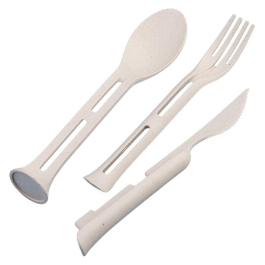 Reisebestikk, 3 stk - Beige Reisebestikk, 3 stk - Beige