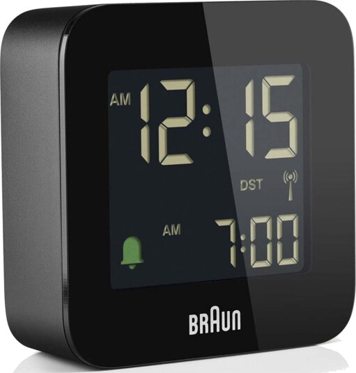 Braun radiokontrollert sort digital vekkerklokke BC08B-DCF Braun radiokontrollert sort digital vekkerklokke BC08B-DCF