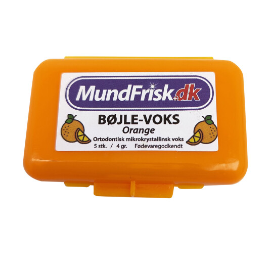 MundFrisk ortodontisk brakettvoks med smak ORANGE