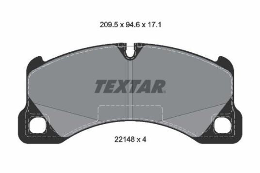 Bremseklosser TEXTAR 2214801 Bremseklosser TEXTAR 2214801