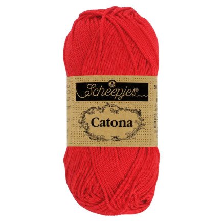 Scheepjes Catona Garn 115 Varmrød - 10g Scheepjes Catona Garn 115 Varmrød - 10g