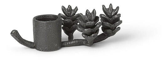 ferm LIVING Forest lysestake 6 cm Svart messing