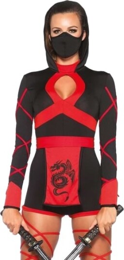 Leg Avenue Europe Red Dragon Ninja Kostume Leg Avenue Europe Red Dragon Ninja Kostume