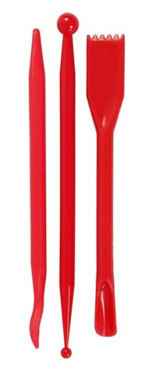 Creativ Company Modeling tools Rød 3pcs. Creativ Company Modeling tools Rød 3pcs.
