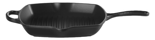 Le Creuset Grillpanne Signature Med håndtak 26x26 cm (LxB) Svart Kvadratisk Le Creuset Grillpanne Signature Med håndtak 26x26 cm (LxB) Svart Kvadratisk