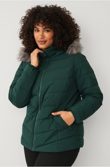 Zizzi Jakke caJulia L/S Jacket Grønn