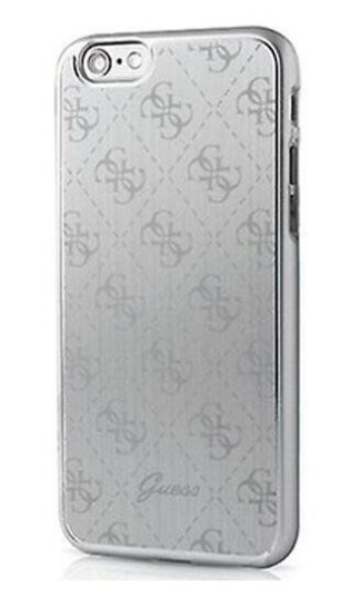 Guess iPhone 6/6s 4G Aluminium Hard Deksel Sølv