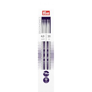 Prym Ergonomics Strømpepinde Plast 20cm 4,00mm / 7.9in US6