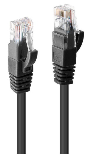 Lindy Cat6 Koblingskabel 1m RJ-45 Hankjønn Svart