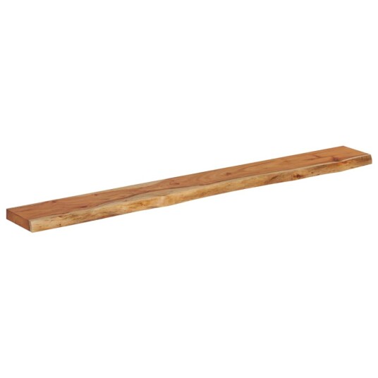 Vegghylle 140x20x3,8 cm rektangulær heltre akasie naturlig kant 8721012090064